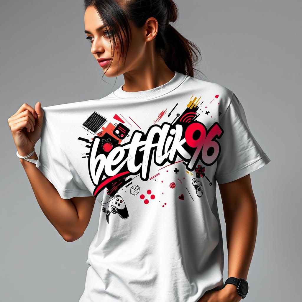 Women's Premium Crew Neck T-Shirt - Gaming Edition 'betflik96'