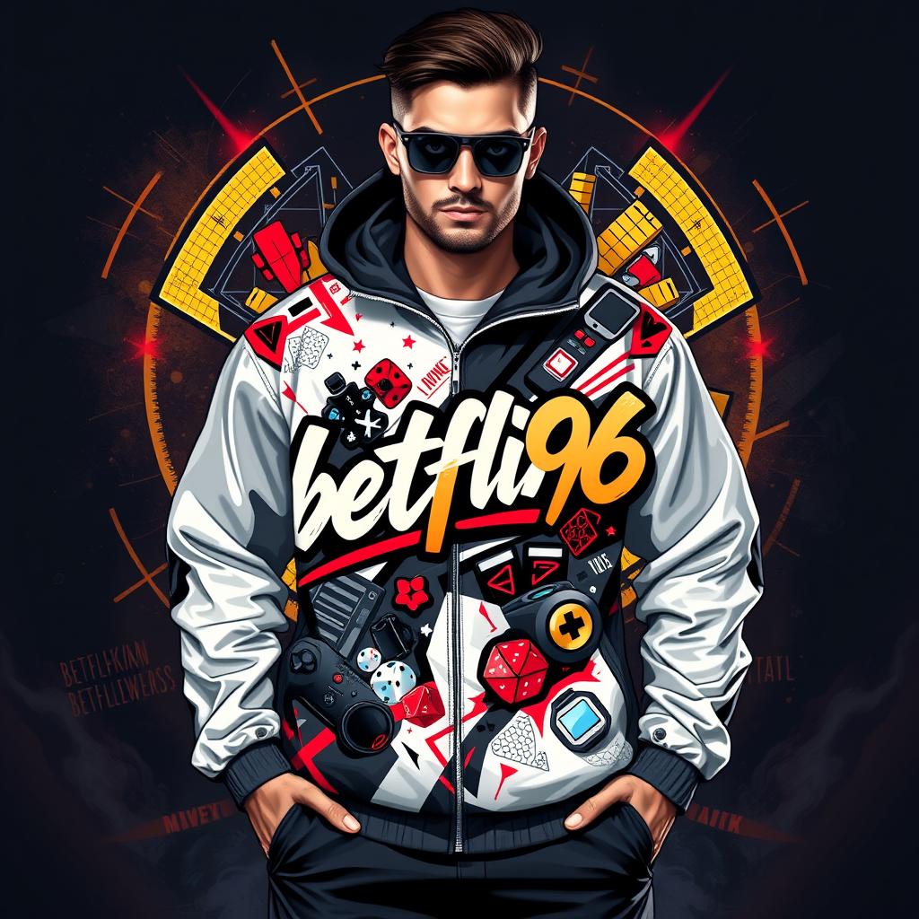 Mens Premium Gaming Windbreaker 'betflik96' Edition