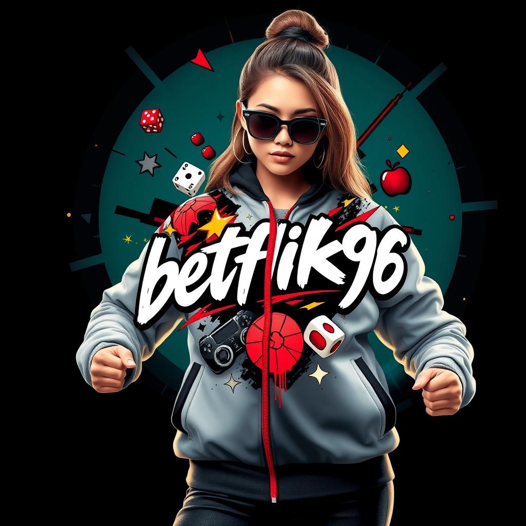 Women's Premium Fleece Jacket with Gaming-Inspired Design 'betflik96'