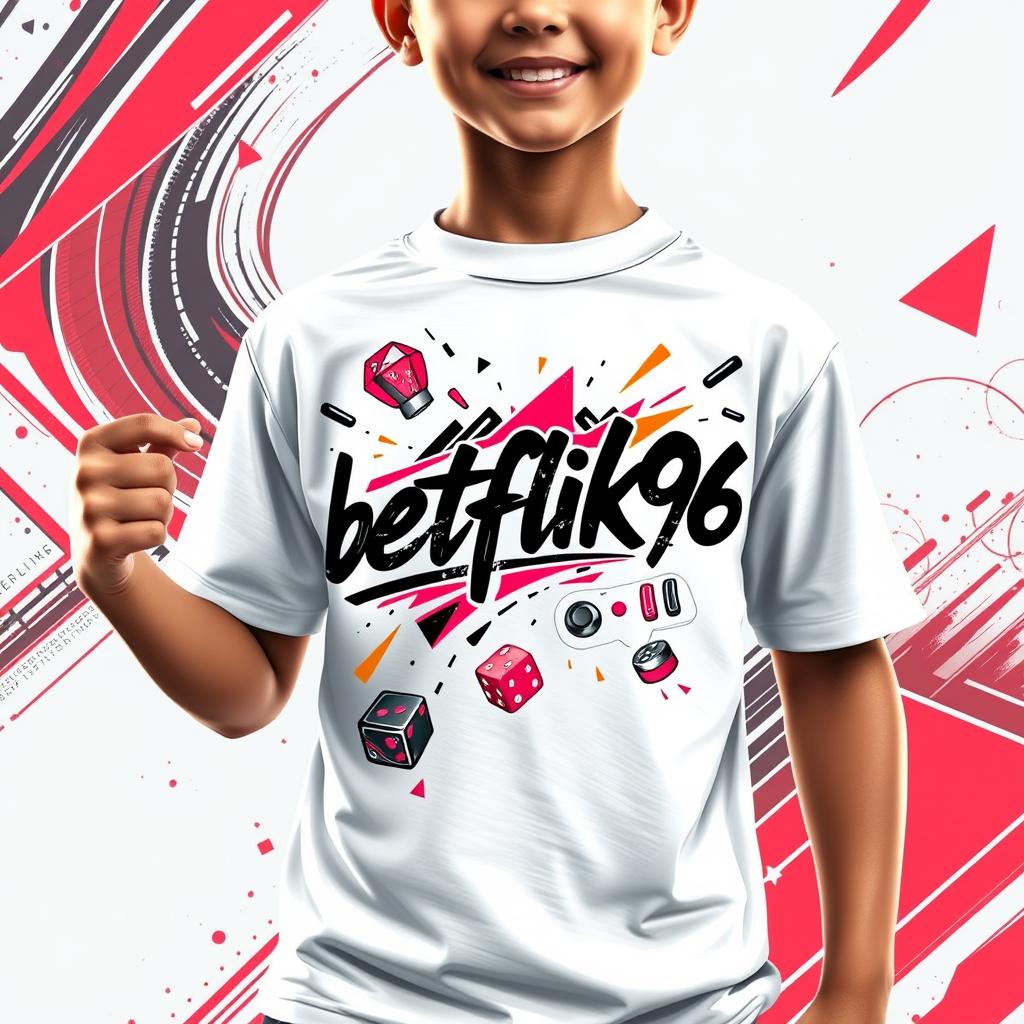 Kids Premium Short Sleeve Gaming T-Shirt 'betflik96'