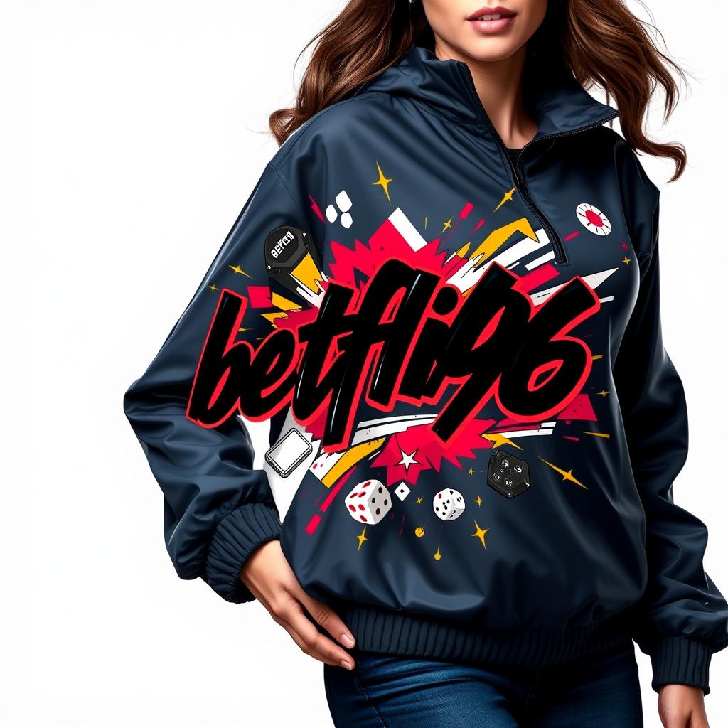 Women's Premium Gaming Windbreaker Jacket - betflik96 Edition